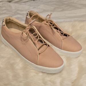 Cole Haan Pink Low-Top Sneakers with Leather Upper